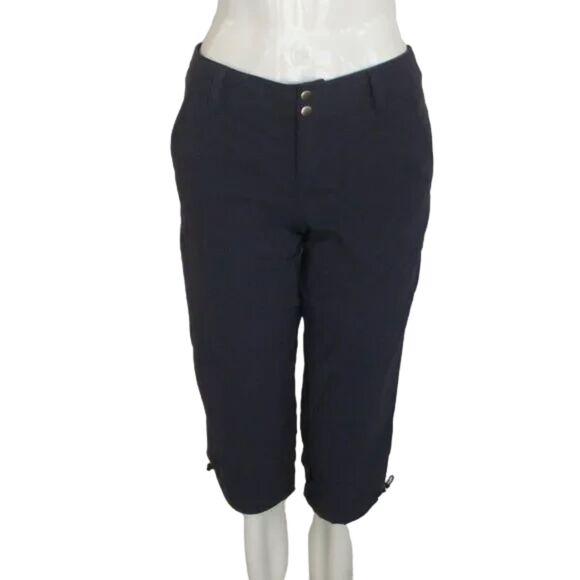 Columbia Pants - COLUMBIA Capri Pants, 8, Blue-Gray, Stretchy, Low Rise, Knee length, Pockets